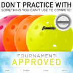 Franklin Sports Half Court Size Pickleball Net - Includes 10Ft Net, (4) Paddles, And (6) X-40 Usa Pickleball Approved Pickleball