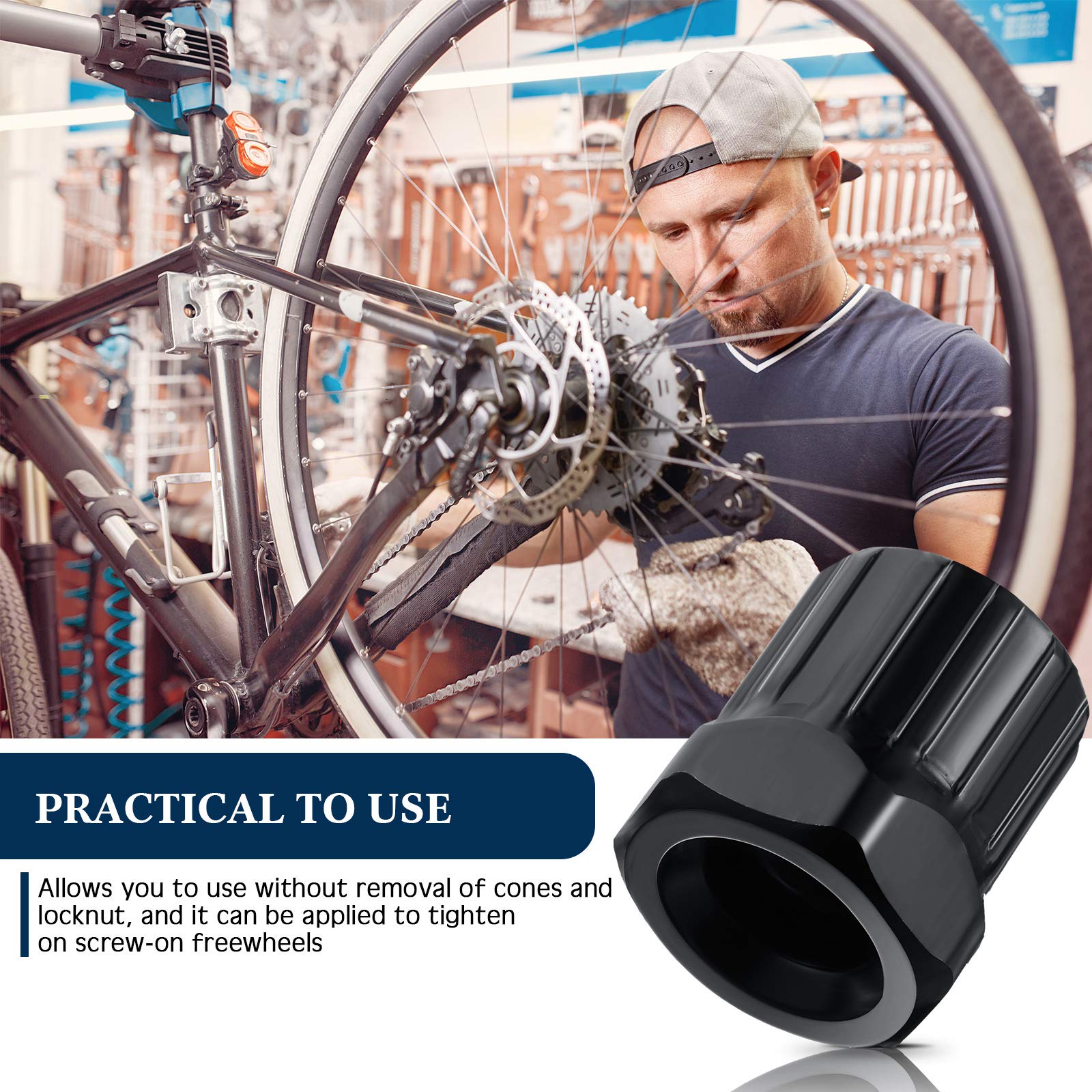 2 Pieces Bike Cassette Lockring Tool Mountain Bike Cassette Removal Tool Bicycle Freewheel Remover Repair Lockring Tool For Bike