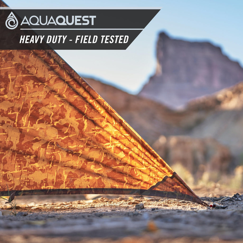 Aquaquest Defender Tarp - Heavy-Duty Waterproof (20,000 Mm) Seam-Taped Rain Fly For Camping, Bushcraft & Survival - 20  13 True