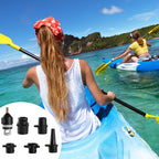 Canipha Inflatable Sup Pump Adaptor, Paddle Board Sup Valve Adapter With 9 Standard Conventional Air Pump Nozzles For Inflatable