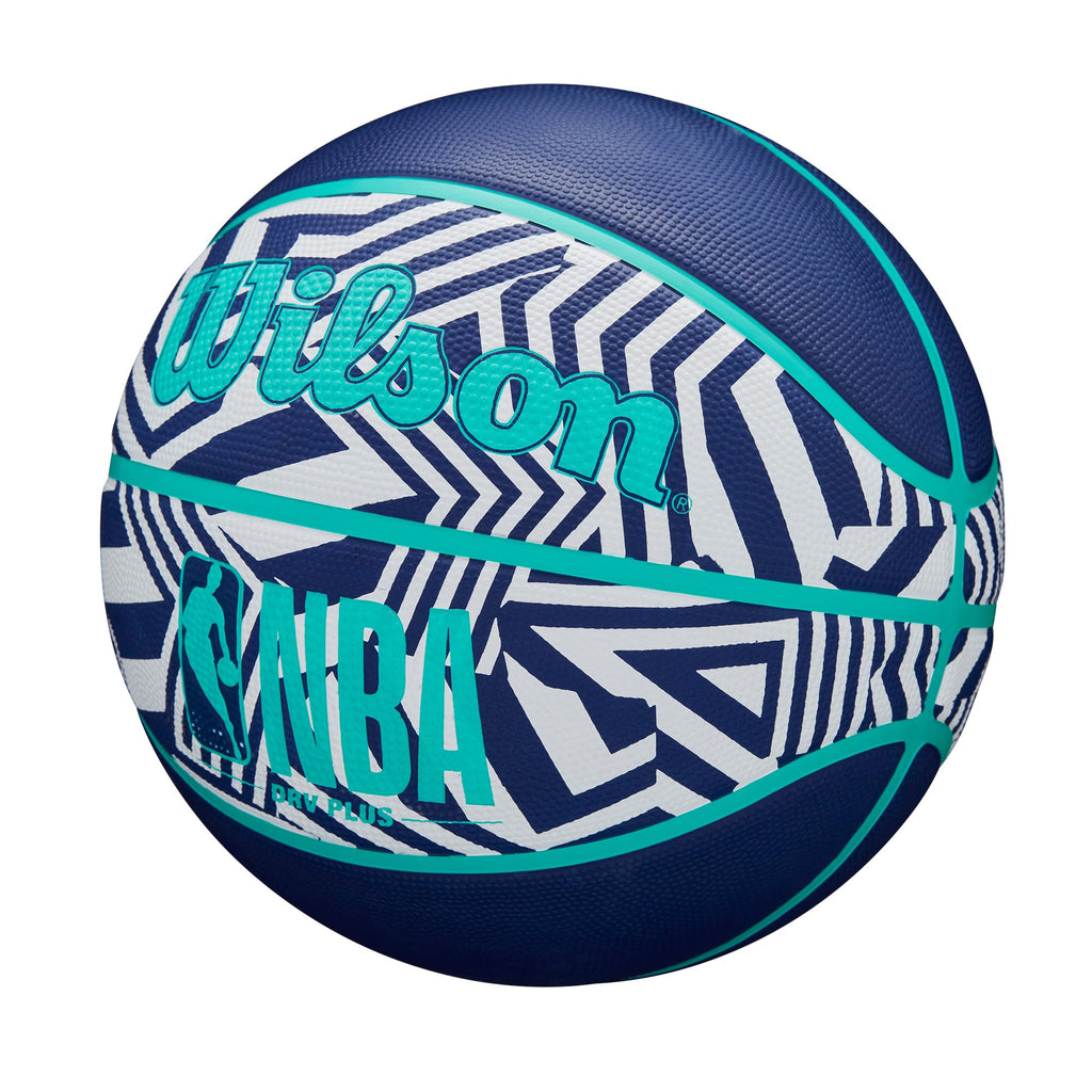Wilson Nba Drv Plus Dazzle Camo Outdoor Basketball - Indigo/Teal, Size 7-29.5''