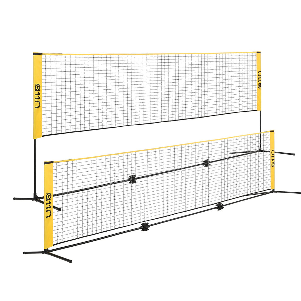 A11N 14Ft Badminton Pickleball Net - Height Adjustable For Junior Tennis, Soccer Tennis & Kids Volleyball - Portable For Indoor