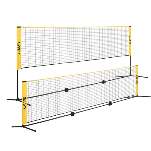 A11N 14Ft Badminton Pickleball Net - Height Adjustable For Junior Tennis, Soccer Tennis & Kids Volleyball - Portable For Indoor