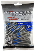Pride Professional Tee System 3-1/4-Inch Titanium Strength Wood Golf Tees, 65 Ct Silver