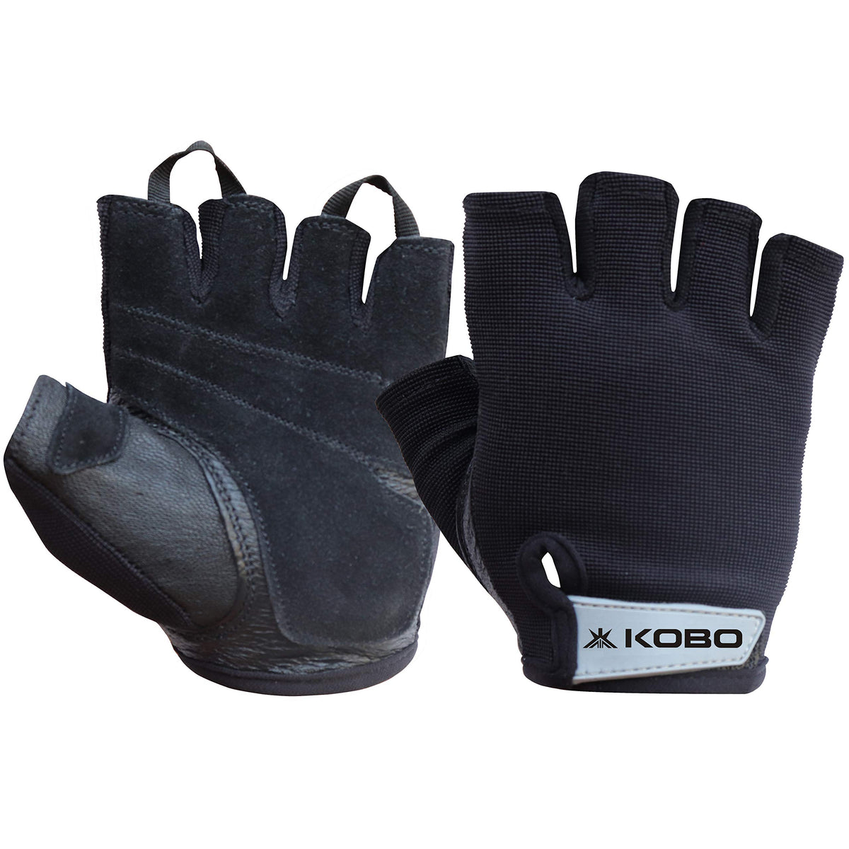 Kobo Wtg48 Weight Lifting Gym Gloves Leather Hand Protector For Fitness Training (Multi Colour)