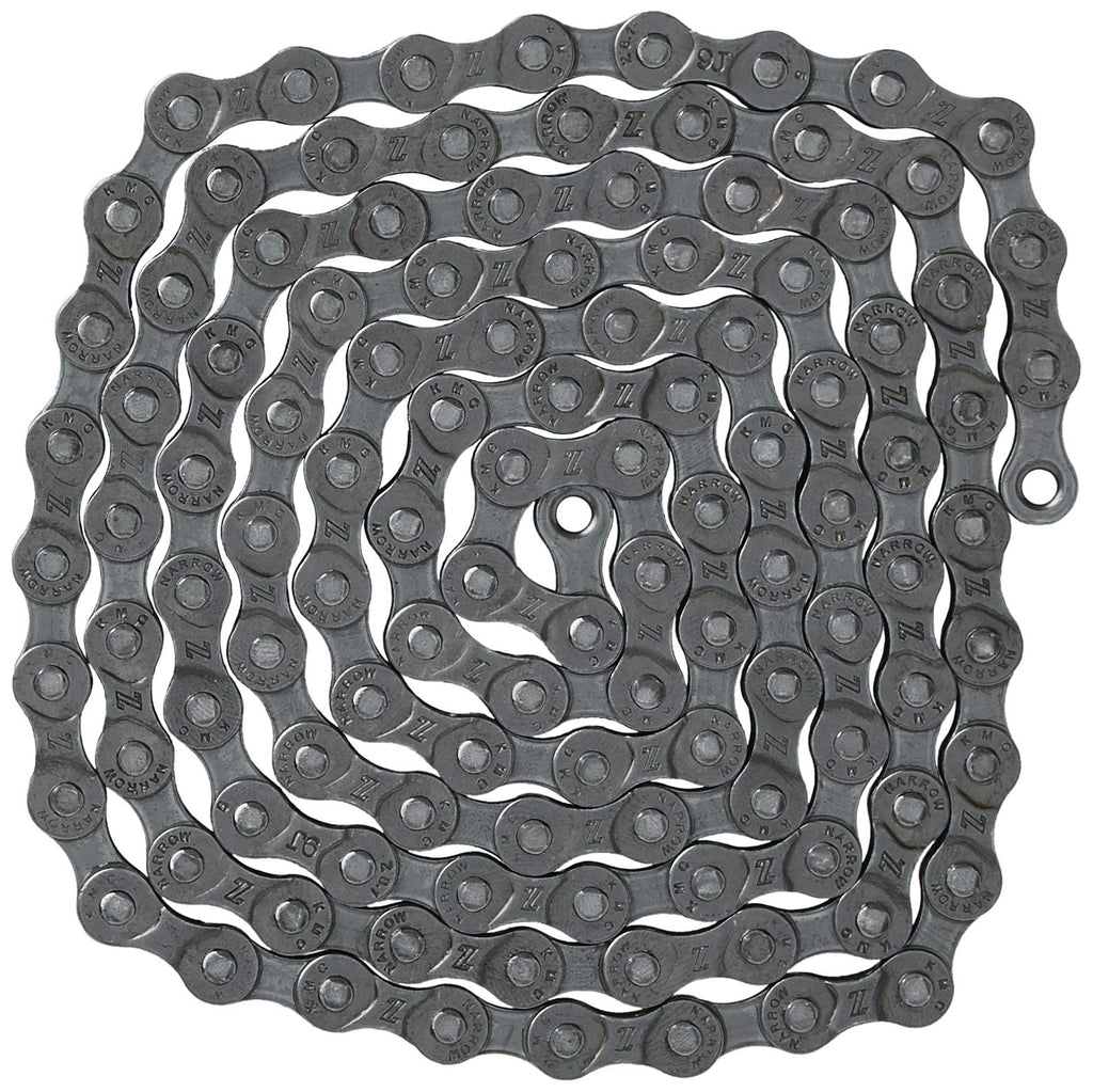 Kmc Z8.1 8 Speed Inner Chamfering 7.1Mm Pin Length Bicycle Chain (1/2'' X 3/32'') Gray 1 Pcs /Steel 116 Links