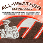 Franklin Sports Nfl Cleveland Browns Football - Youth Football - Mini 8.5'' Rubber Ball - Perfect For Kids - Team Logos And Colo