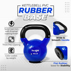 Yes4All Kettlebells Weights Cast Iron Rubber Base For Home Gym And Strength Training, Workout Equipment For Dumbbell Exercise