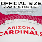 Franklin Sports Nfl Arizona Cardinals Autograph Football - Official Size White Panel Souvenir Football For Autographs + Signatur