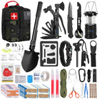 Abpir Survival First Aid Kit, 170 Pcs Survival Kits,Trauma Kit With Essential Survival Gear Emergency Medical Supplies For Hikin