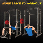 Fitness Reality Squat Rack Power Cage With | Optional Lat Pulldown & Leg Holdown Attachment | Squat And Bench Rack Combos| Super