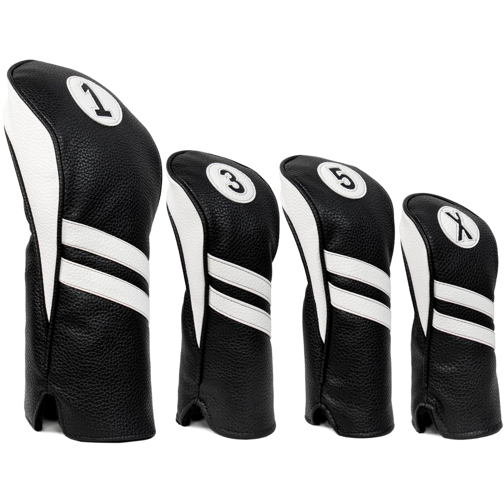 Proactive Sports Vintage Golf Club Head Covers For Driver, Fairway Woods, And Hybrid (1,3,5,X) | Headcovers Fit Up To 460Cc | Cl