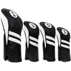 Proactive Sports Vintage Golf Club Head Covers For Driver, Fairway Woods, And Hybrid (1,3,5,X) | Headcovers Fit Up To 460Cc | Cl