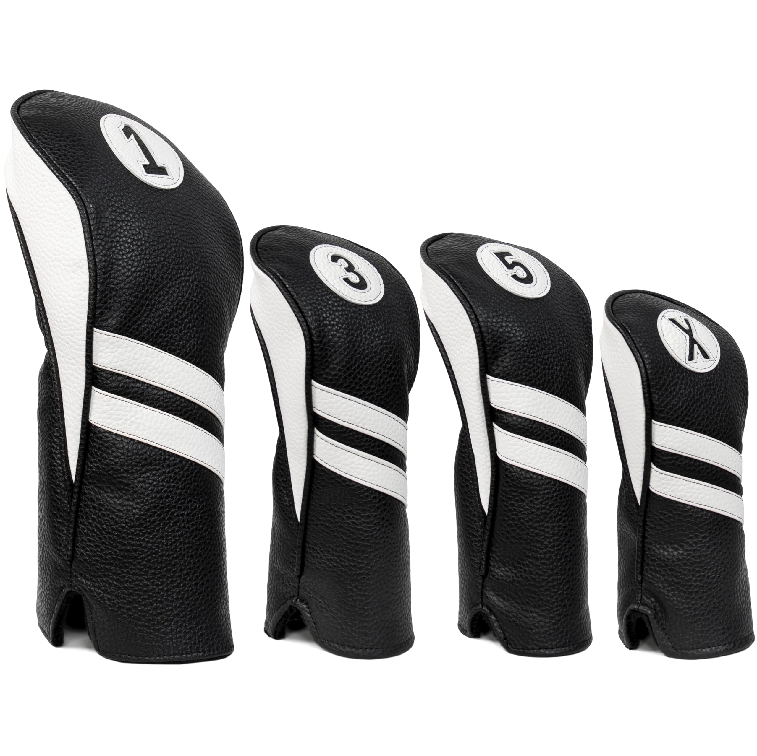 Proactive Sports Vintage Golf Club Head Covers For Driver, Fairway Woods, And Hybrid (1,3,5,X) | Headcovers Fit Up To 460Cc | Cl