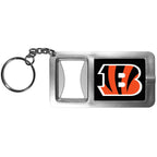 NFL Siskiyou Sports Fan Shop Cincinnati Bengals Flashlight Key Chain with Bottle Opener One Size Black