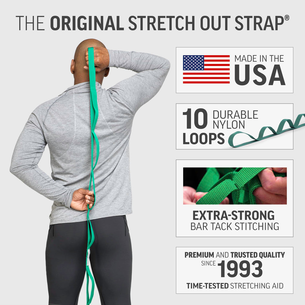 The Original Stretch Out Strap With Exercise Book - Made In The Usa By Optp - Top Choice Of Physical Therapists, Athletic Traine
