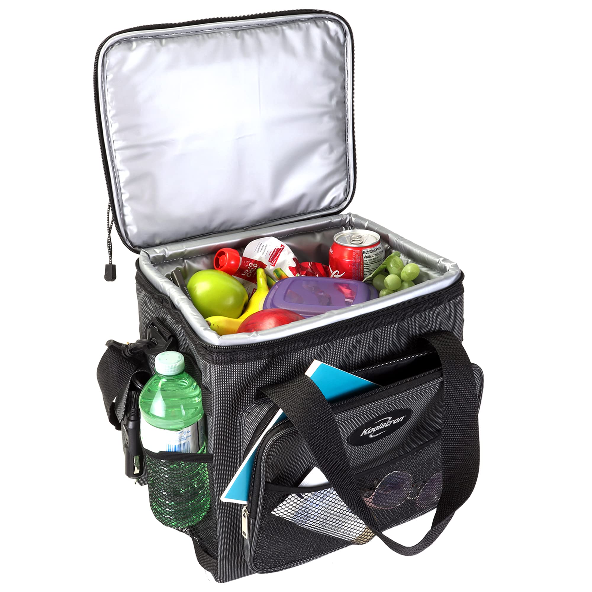 Koolatron Portable Electric Cooler & Warmer Bag With Adjustable Shoulder Strap |14 Q(13 L) Portable Thermoelectric Fridge For Ve