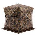 OLIXIS 270See Through Hunting Blind, 2-3 Person Pop Up Camouflage Tent with Carrying Bag, Portable Hunting Tent with Accessory B