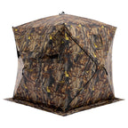 OLIXIS 270See Through Hunting Blind, 2-3 Person Pop Up Camouflage Tent with Carrying Bag, Portable Hunting Tent with Accessory B