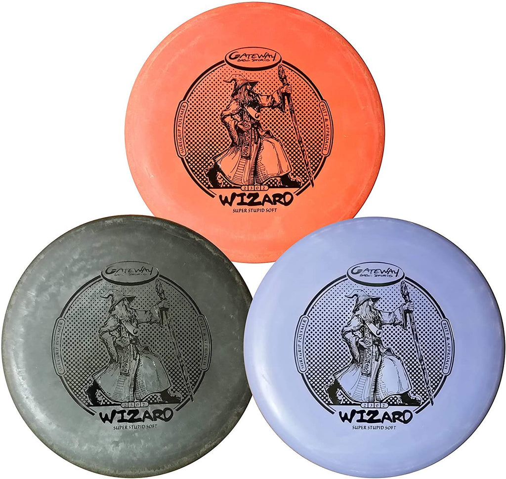 Gateway Wizard Disc Golf Putter Approach Disc - 3 Pack (Sss (Super Stupid Soft))