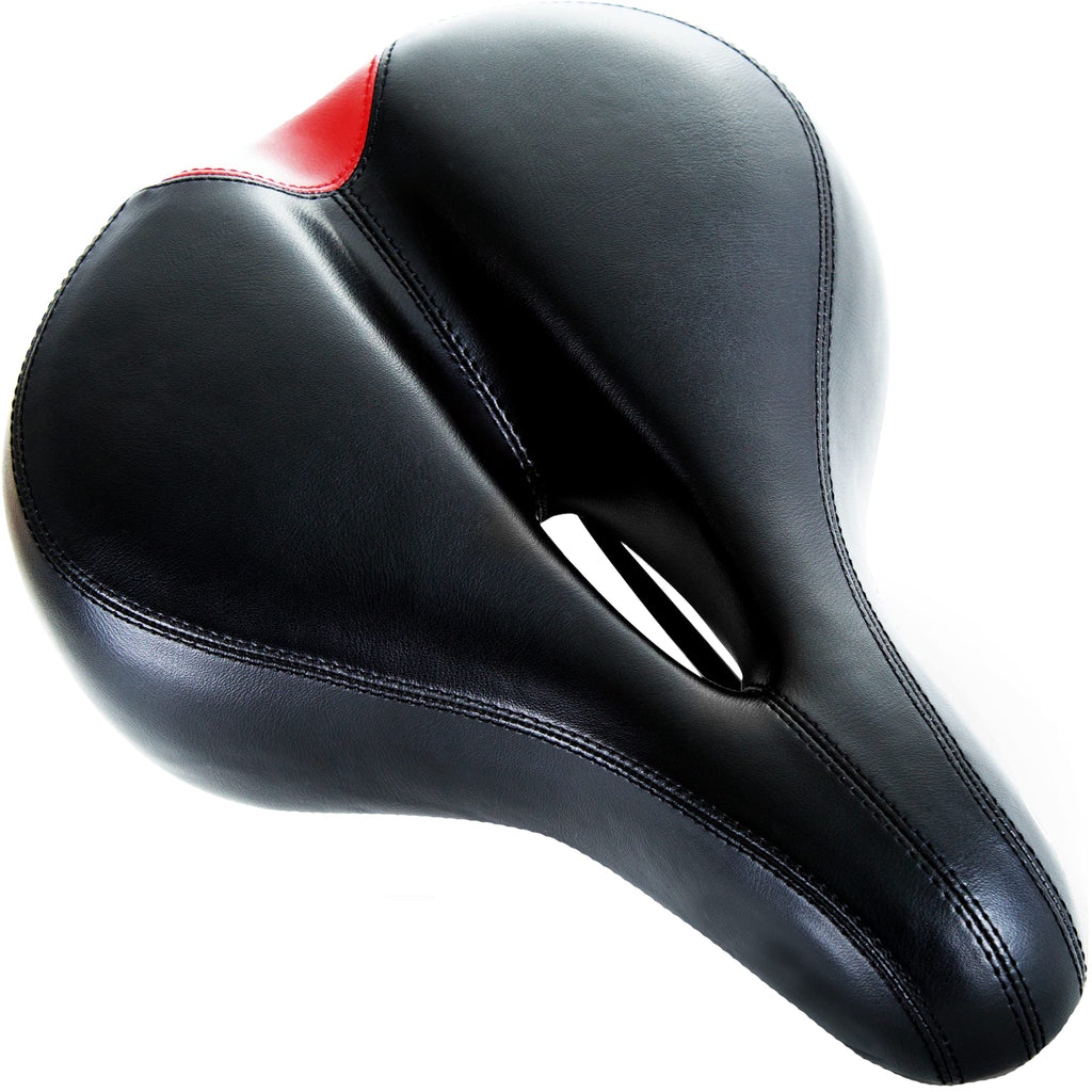 Bikeroo Bike Seat Cushion For Women - Universal Memory Foam Bicycle Seat For Mountain, Road, Exercise Bike - Comfortable Padded 
