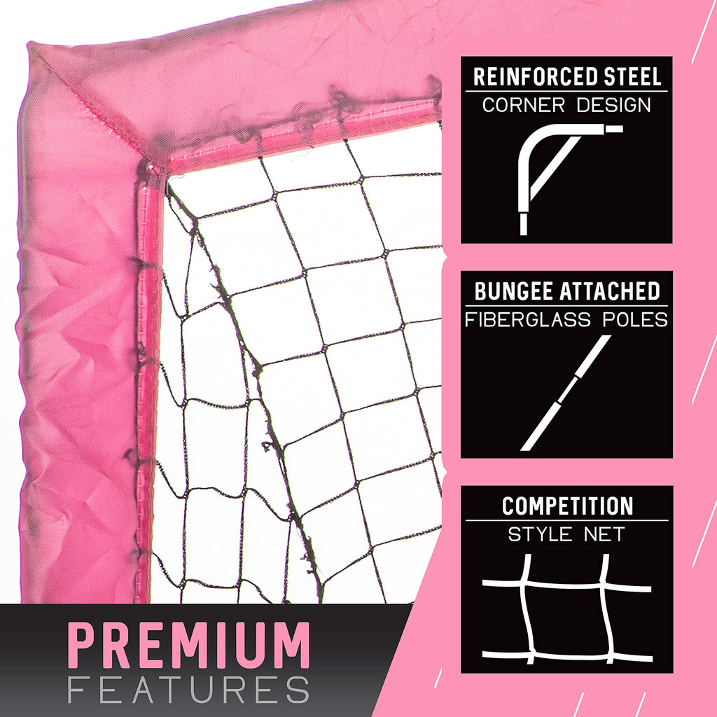 Franklin Sports Blackhawk Portable Soccer Goal - Pop-Up Soccer Goal And Net - Indoor Or Outdoor Soccer Goal - 6