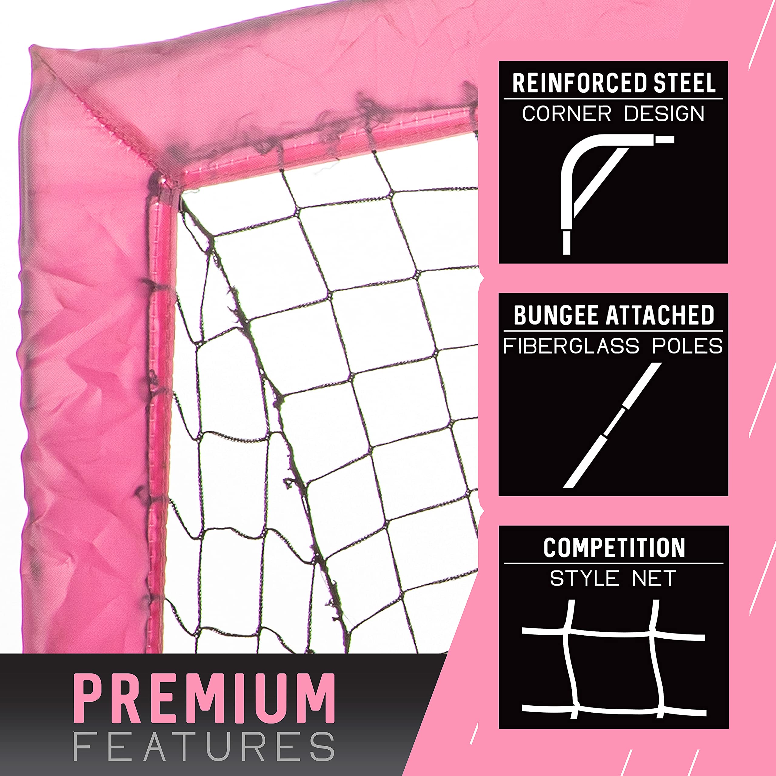 Franklin Sports Blackhawk Portable Soccer Goal - Pop-Up Soccer Goal And Net - Indoor Or Outdoor Soccer Goal - 6