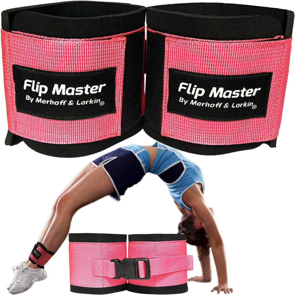 Flip Master Ankle Straps Tumbling Trainer  Gymnastics & Cheerleading Equipment For Back Flip/Tuck & Handspring Form  Adjustable 