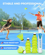 Hiraliy Badminton Birdies,Nylon Badminton Shuttlecocks With Stability Durability For Baseball Batting Practice Training,High Spe