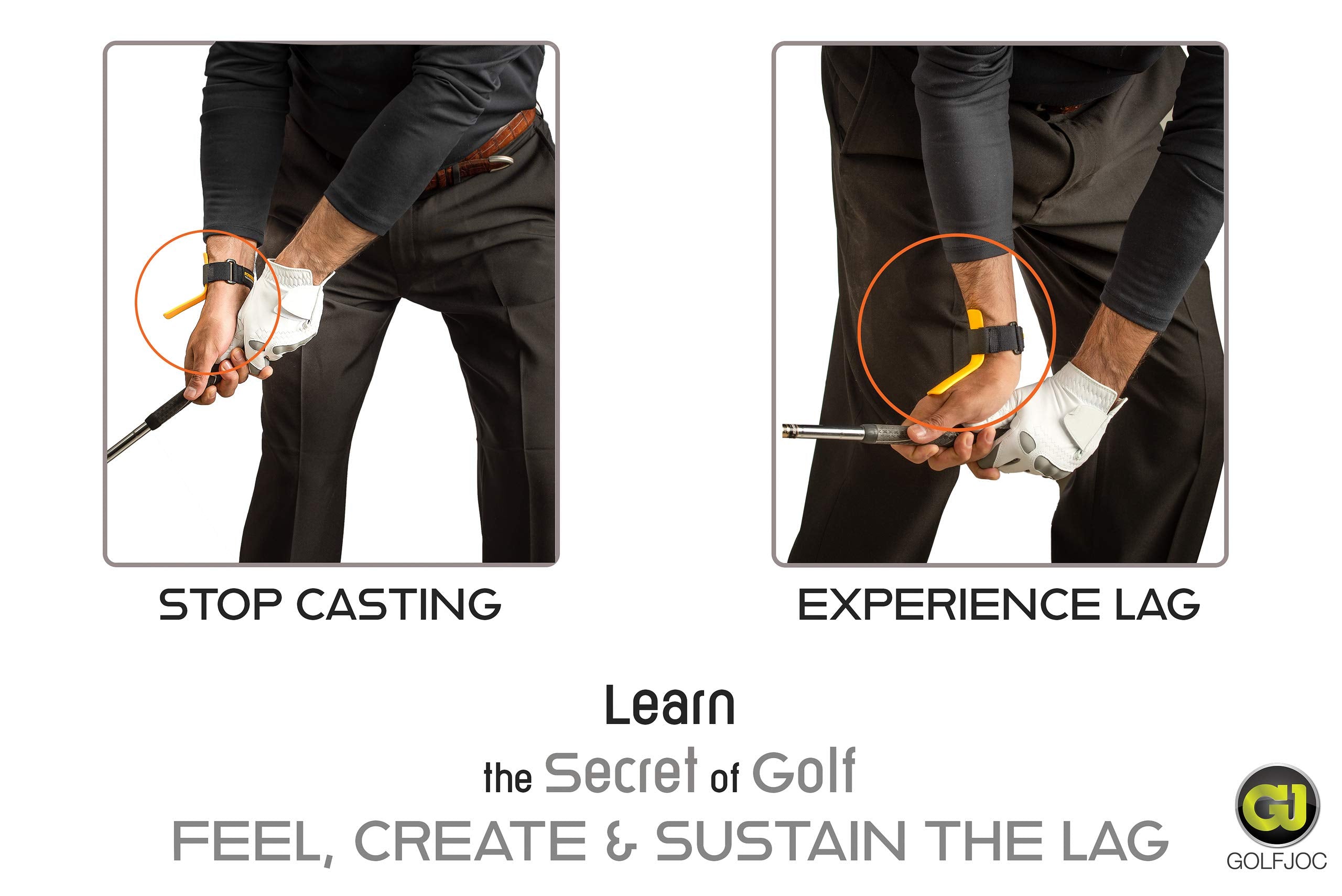 Golf Swing Training Aids - Golf Swing Lag Trainer And Golf Flat Wrist Trainer For Chipping, Slice And Full Swing