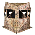 Muddy Outdoors Twin Peaks Heavy-Duty Water-Resistant 2-Person Hub-Style Hunting Ground Blind, Multi (Mud-Mgbtp)