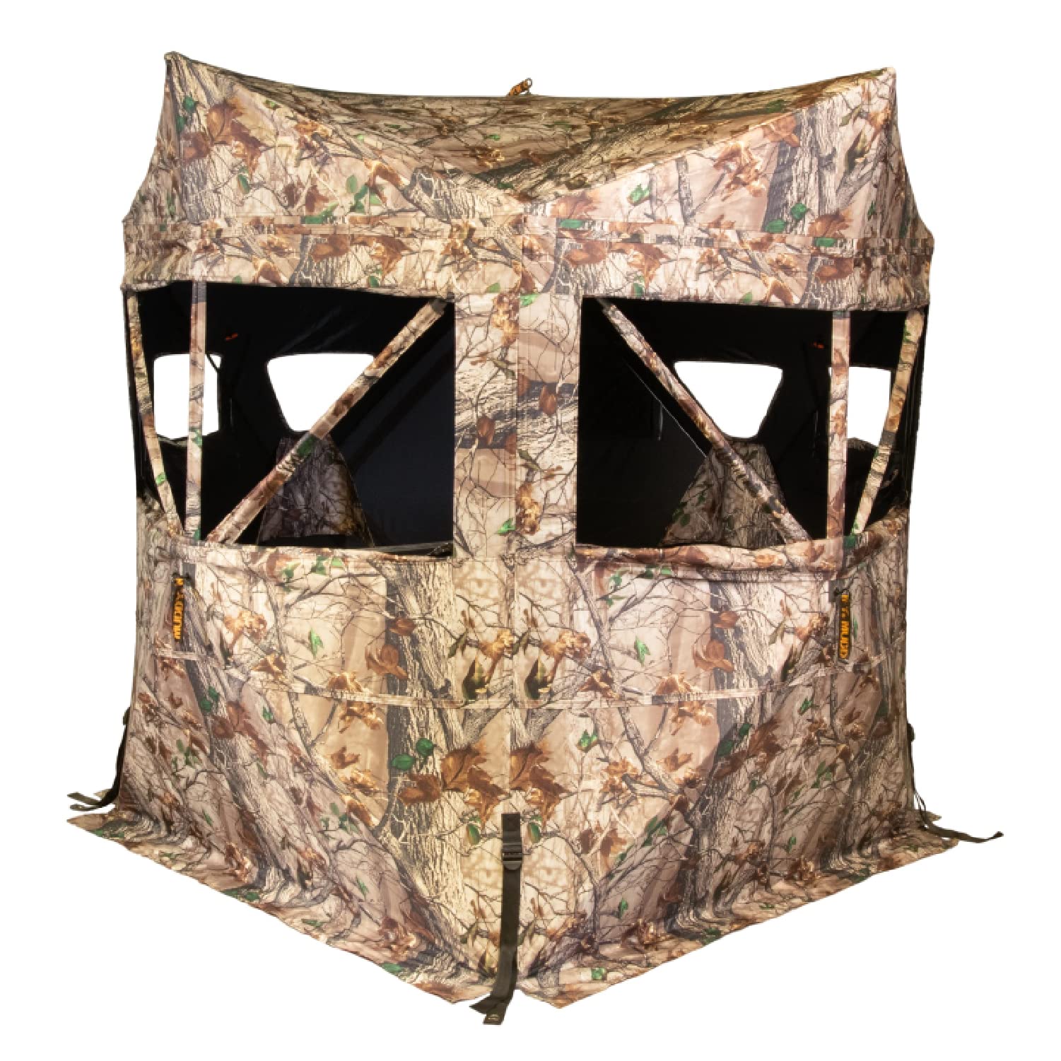 Muddy Outdoors Twin Peaks Heavy-Duty Water-Resistant 2-Person Hub-Style Hunting Ground Blind, Multi (Mud-Mgbtp)