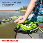 Airhead Dyneema Flat Line Wakeboard Rope, 4 Sections, 70-Feet, Green