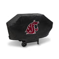 NCAA Rico Industries Washington State Cougars Black Deluxe Grill Cover Deluxe Vinyl Grill Cover - 68 Wide/Heavy Duty/hook and lo