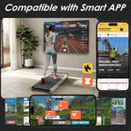 Upreign 3 -In -1 Portable Treadmill And Walking Pad For Home/Office, Remote Control And Large Led Display Screen