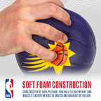 Franklin Sports Nba Phoenix Suns Mini Foam Basketball - Kids 5.5'' Inch Toy Basketball For Over The Door + Mini Indoor Hoops - N