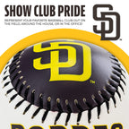 Franklin Sports San Diego Padres Mlb Team Baseball - Mlb Team Logo Soft Baseballs - Toy Baseball For Kids - Great Decoration For