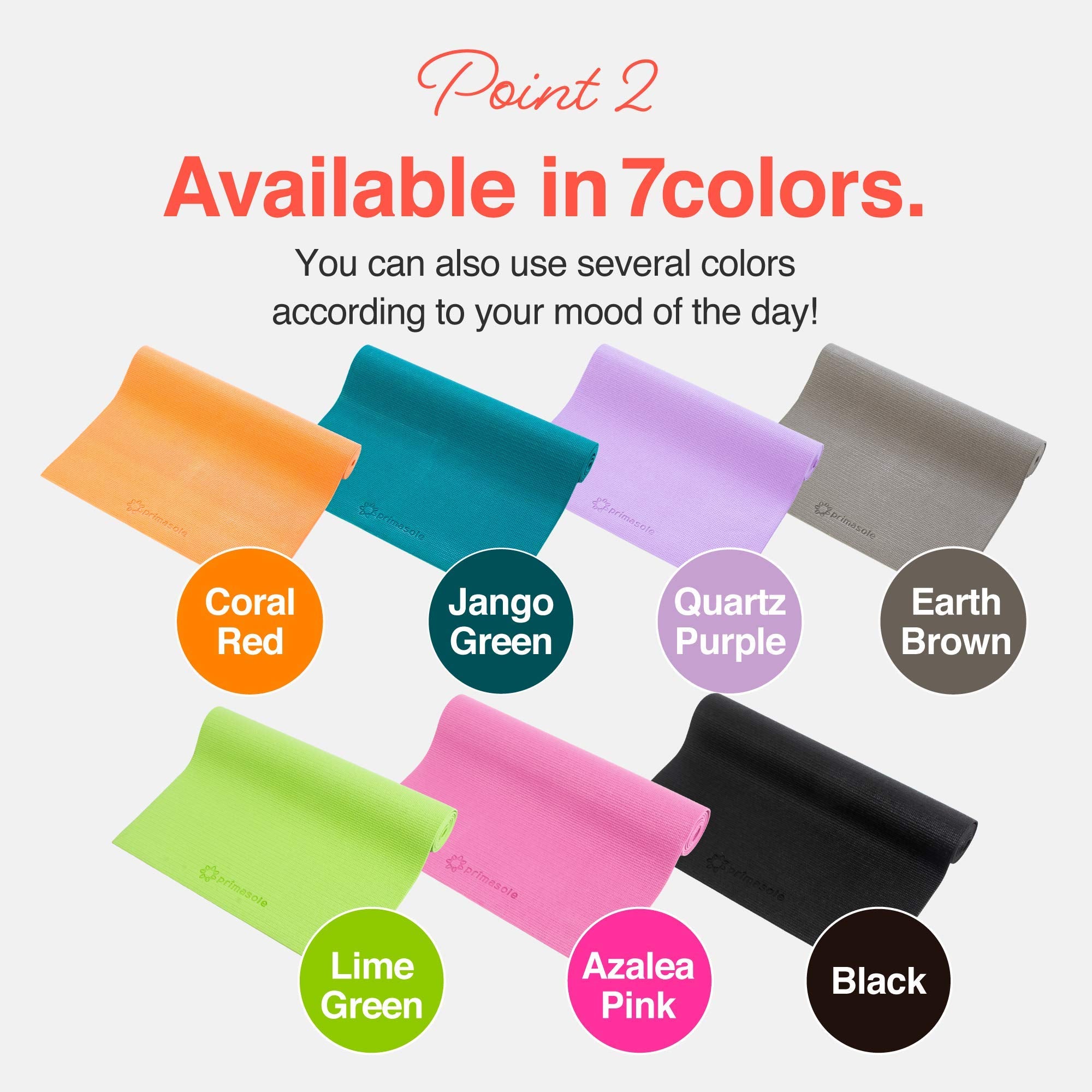 Primasole Yoga Mat With Carry Strap For Yoga Pilates Fitness And Floor Workout At Home And Gym 1/4 Thick (Jango Green Color) Pss