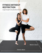 CAMBIVO Large Yoga Mat (6x 4), Extra Wide Workout Mat for Men and Women, 0.4 Thick Exercise Fitness TPE Mat for Home Gym, Yo