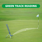 Golf Putting Trainer Foldable Golf Green Reading Tool-Ole Andigo Golf Green Reader,Green Track Reading And Green Speed Measureme