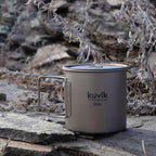 Kuvik 650Ml Titanium Pot - Ultralight And Compact Pot For Backpacking, Camping, And Survival