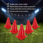 Cones Sports For Kids, Small Training Cones Set For Soccer Practice, 24 Pack 7 Inch Agility Field Cone Marker For Football Baske