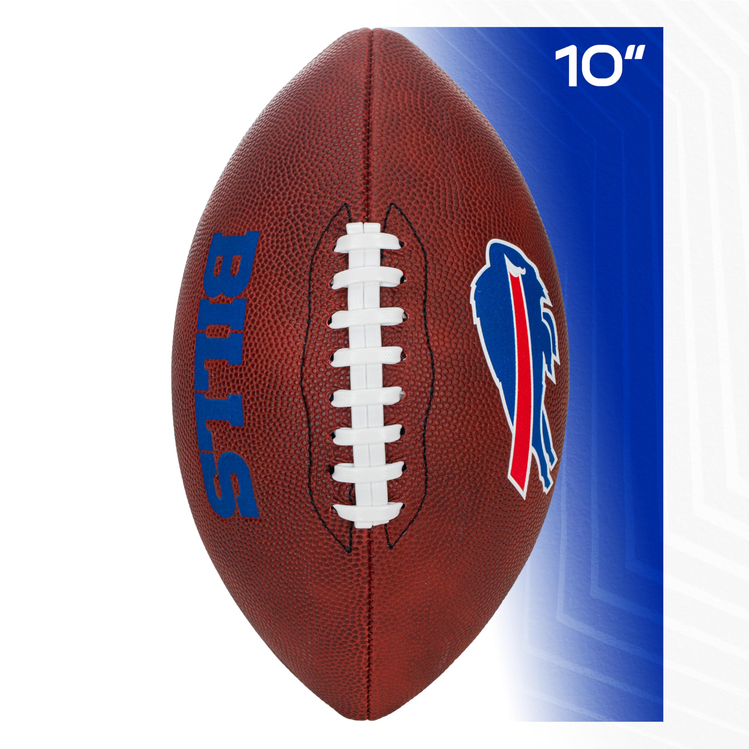 Franklin Sports Nfl Buffalo Bills Football - Youth Junior Size Football For Kids - Official Nfl Team Logo + Colors Youth Ball -