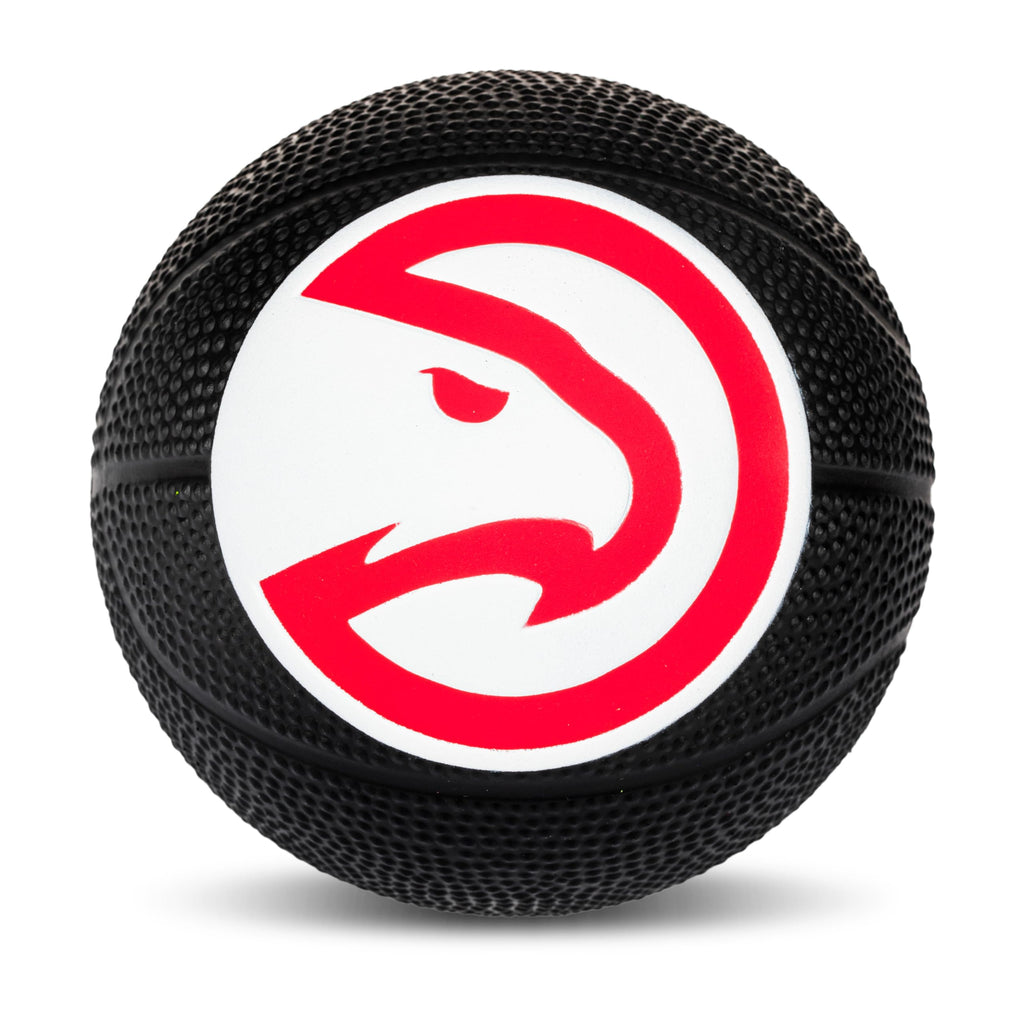 Franklin Sports Nba Atlanta Hawks Mini Foam Basketball - Kids 5.5'' Inch Toy Basketball For Over The Door + Mini Indoor Hoops -