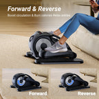 Utryup Under Desk Elliptical Machine, Electric Elliptical Machine While Sitting For Seniors With Remote Control, 12-Speed Adjust