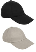 Zacharias G3E MenS Cotton Baseball Cap Black & Grey Free Size Pack Of 2