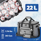 Maelstrom Soft Sided Cooler Bag,30 Can Collapsible Insulated Ice Chest - Large Leakproof, Portable For Camping, Kayaking & Beach