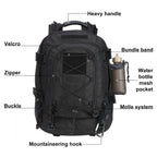 Zseararmy Large Tactical Backpack For Men Military Backpack With Diy System For Travel, Work,Camping,Hunting,Hiking,Sports (Blac