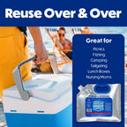 Cooler Shock Reusable Ice Packs For Cooler, 8.5X7.5 - Long Lasting Cold Freezer Packs For Coolers And Lunch Boxes - Cooler Ice P