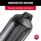 Taylor Made Super Gard Boat Fender, Black Onyx (5.5'' X 20'') Double-Molded Ends, Ribbed Technology To Minimize Roll, Rubber Foo